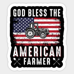 God Bless The American Farmer Sticker